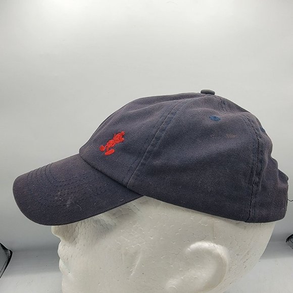 Disney Dark Blue Adults Hat Cap Red Mickey Casual Adjustable Disneyland Casual - Picture 2 of 9